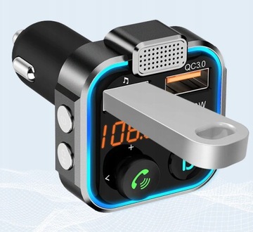 FM-передатчик Bluetooth QC USB PD для быстрого зарядного устройства