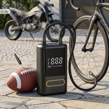 BELAIDIS AUTOMOBILINIS KOMPRESORIUS ELEKTRINIS PADANGŲ SIURBLYS POWERBANK – nuotrauka 11