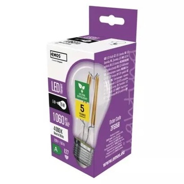 EMOS ZF5158 Żarówka LED Filament A60 E27 5W 1060lm