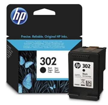 Оригинальные черные чернила HP 302 F6U66AE, 190 страниц.