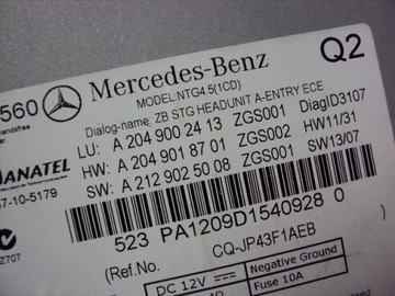 RADIO NAWIGACJA MERCEDES A-KLASA W176 B-KLASA W246