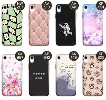ETUI DO IPHONE XR WZORY TOP100 DESIGN Z NADRUKIEM ZE WZOREM OBUDOWA +SZKŁO