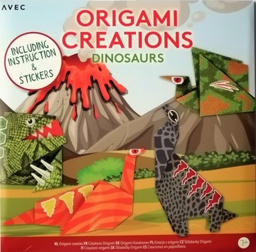 Zestaw kreatywny do origami DIY Dinozaury