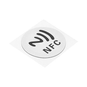ETYKIETA NAKLEJKA NADRUKOWANA NFC NFC213 BIAŁA