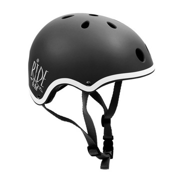 KASK NA DESKOROLKE ROWER Czarny 55-57cm do Jazdy