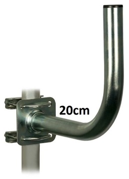 Uchwyt stojak antenowy balkonowy TV Sat - 20cm