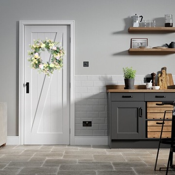 Пасхальный Венок Пасхальные Яйца Дейзи Гирлянда Искусственные Растения Вешалка