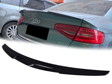 Audi A4 B8 B8.5 lift 2012-2015 spoiler lotka na klapę z ABSu w połysku M4