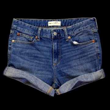 GAP _ CUDOWNE JEANSOWE SPODENKI Z LOGO _ S/M