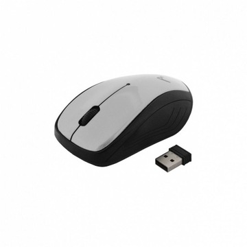 Mysz Myszka bezprzewodowa optyczna USB srebrna