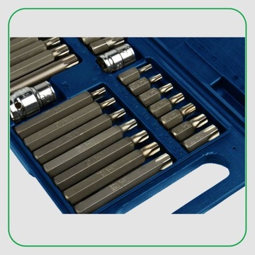 НАБОР БИТ ДЛЯ КЛЮЧЕЙ SPLINE TORX IMBUS 40 шт. БИТ 1/2