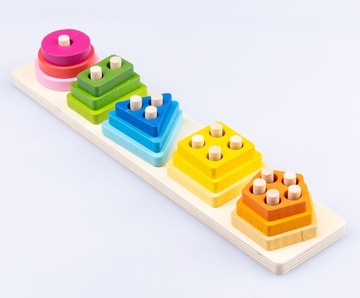 ДЕРЕВЯННАЯ СЕНСОРНАЯ ЗАГАДКА ТВОРЧЕСКАЯ СОРТИРОВКА МОНТЕССОРИ ОБУЧАЮЩИЕ ФОРМЫ