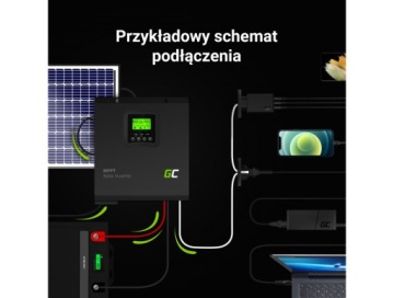 ФОТОВОЛЬТАНИЧЕСКИЙ ИНВЕРТОР MPPT 50А 3000Вт 24В постоянного тока 230В