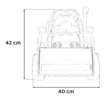 TRAKTOR KOPARKA SPYCHACZ NA AKUMULATOR DLA DZIECI