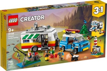 LEGO 31108 Creator 3w1 Wakacyjny kemping z rodziną