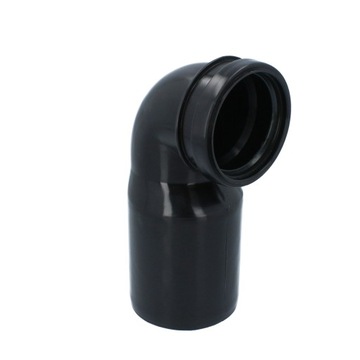 Kolanko odpływowe do geberitu czarne PE 110/90 mm