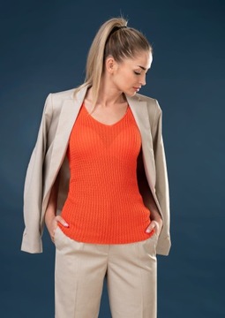 FABRO WYJĄTKOWY TOP DO ŻAKIETU, SZORTÓW, BAWEŁNA