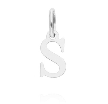 SREBRNA ZAWIESZKA 925 LITERKA S