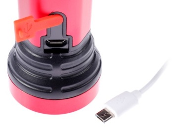 ФОНАРИК СВЕТОДИОДНЫЙ АККУМУЛЯТОРНЫЙ ЛАМПОЧКА, ЗАРЯЖАЕМАЯ ПО ​​USB COB