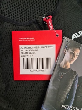 Ochraniacz Pleców ALPINA PROSHIELD JUNIOR VEST 164