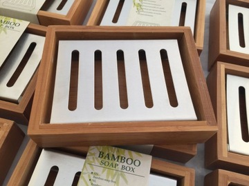BAMBOO SOAP BOX деревянная бамбуковая мыльница