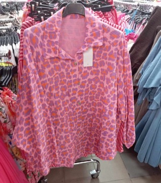 Муслиновый SET, рубашка с шортами, белый леопардовый принт