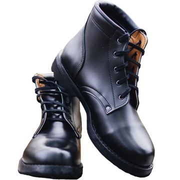 Buty wojskowe ROBOCZE Skórzane Czarne +Gratis 43