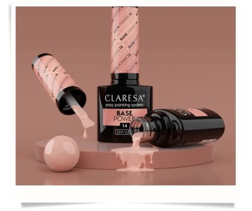 CLARESA POWER BASE ACID FREE 14 НЮДОВЫЙ БЕЖЕВЫЙ С РОЗОВО-ФИОЛЕТОВЫМ СИЯНИЕМ