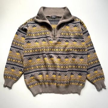 FOXPOINT Sweter Golf Zamek 50% Wełna XXL / XL