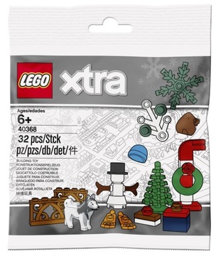 LEGO 40368 Xtra Рождественские аксессуары НОВИНКА