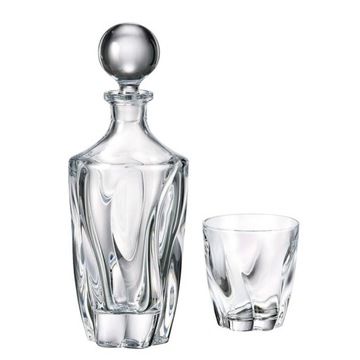 ZESTAW DO WHISKY KRYSZTAŁ BOHEMIA BARLEY TWIST