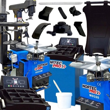 MONTAŻOWNICA NORTEC MO320 AUTOMAT 2 PRĘDKOŚCI WYWAŻARKA NORTEC WB220L AUTOM