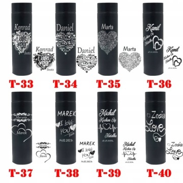 Термокружка TERMOS GIFT IDEAS Мама-папа Датчик температуры