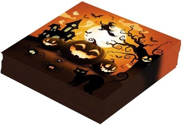 Serwetki Halloween dekoracje na halloween 12 szt