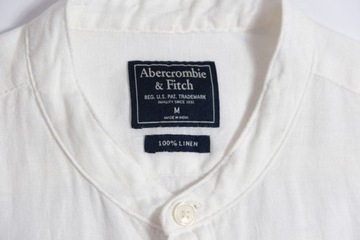 ABERCROMBIE&FITCH__LNIANA BIAŁA KOSZULA 100% LEN__M