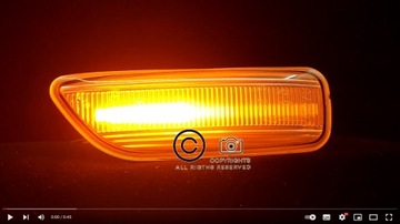 DYNAMICZNE LED LAMPKI KIERUNKOWSKAZY VOLVO S60 S80 V70 WHITE 12LED IP67 10W