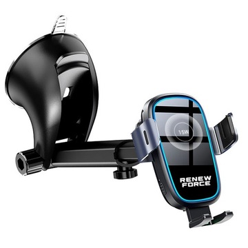 Автомобильный держатель С БЫСТРОЙ ИНДУКЦИОННОЙ ЗАРЯДКОЙ на решетку окна кабины