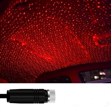 2 шт. СВЕТОДИОДНЫЙ АВТОПРОЕКТОР USB С ЭФФЕКТОМ ЗВЕЗД
