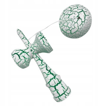 KENDAMA DREWNIANA GRA JAPOŃSKA WHITE-GREEN BIAŁA