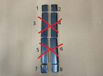 TOYOTA AVENSIS T27 LIFT T29 KOMBI ZAŚLEPKA RELINGU DACHOWEGO
