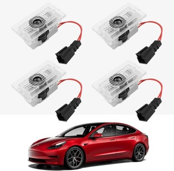 VIHIMAI Oświetlenie drzwi z logo Door Tesla Model 3 Model Y Model S Model X