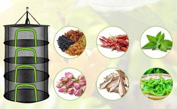 СУШИЛЬНАЯ СЕТКА ДЛЯ СУШКИ ТРАВ И РАСТЕНИЙ, 4 ПОЛКИ