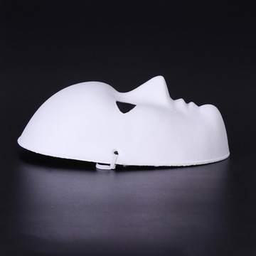 4 SZT. MASKA Z MASY PAPIEROWEJ PROSTE BIAŁY MALARSTWO DIY