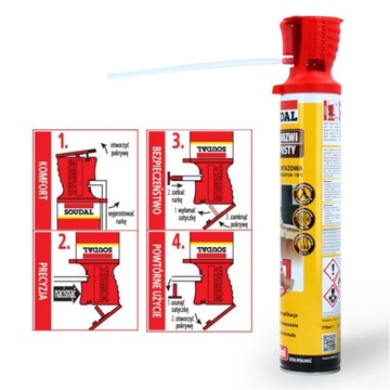 Монтажная пена SOUDAL 770 мл низкие температуры