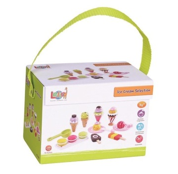 Деревянное МОРОЖЕНОЕ Набор 25 штук в коробке.