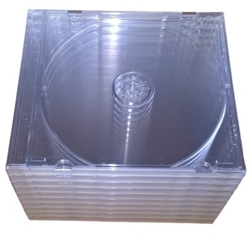 Pudełko 1 CD Jewel Box Case - Clear 10 szt. SUPER JAKOŚĆ