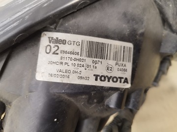 SVĚTLO LEVÝ PŘEDNÍ TOYOTA AYGO I FACELIFT BATERKA 2008-2012 GB