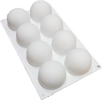 СИЛИКОНОВАЯ ФОРМА ШАРИКИ ШАРИКИ ПОЛУСФЕРЫ МИНИ-ПОРЦИИ 8x