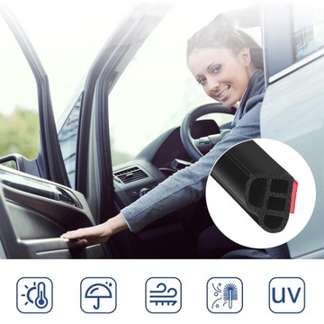 УПЛОТНИТЕЛЬНАЯ ЛЕНТА УНИВЕРСАЛЬНАЯ ДЛЯ ДВЕРЕЙ АВТОМОБИЛЯ РЕЗИНОВАЯ ЛЕНТА 16 М