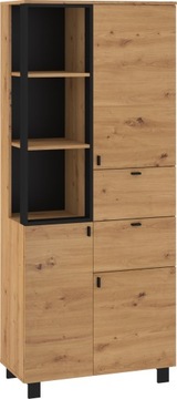 meble GAVES 10 regał na książki loft artisan/czarn